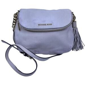 Michael Kors Tassel White Leather Cross Body Bag